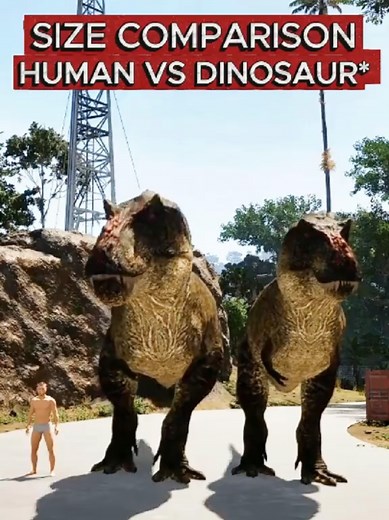 Size Comparison: Humans vs. Carnivorous Dinosaurs