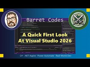 A Quick First Look At Visual Studio 2026