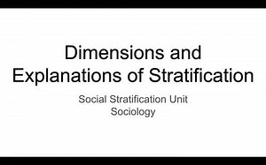 Dimensions and Explanations of Stratification