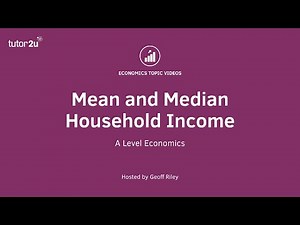 Mean and Median Household Income