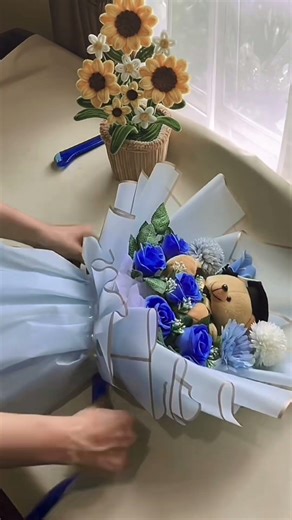 Flower bouquet tutorial #artificialflowers