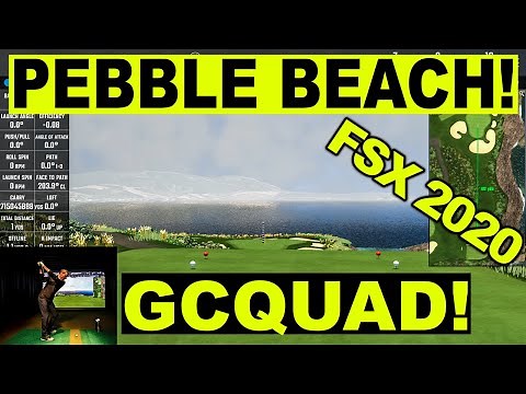 Playing Pebble Beach Golf Course on FSX 2020 (Foresight Sports GCQuad)