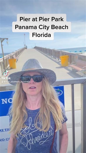 Panama City Beach Florida Fishing pier at Pier Park Follow me on TikTok true_southern_accent01 | True Southern Accent