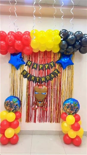 Marvellous Iron man Theme Decor | Kids Birthday Party Decoration Ideas