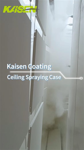 Kaisen Coating Equipment - Ceiling Spraying Case #kaisen #powdercoating #powdercoatingequipment