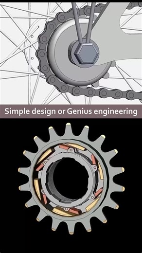 4Dimensions Infotech on Instagram: "🔧 Freewheel Mechanism – Simple Design or Genius Engineering? ✨ This tiny mechanism does a big job ⚙️ From bicycles 🚲 to precision machines 🏭, the freewheel mechanism allows motion in one direction while blocking the other—simple to see, brilliant to understand 🤯 Engineering isn’t always complex… sometimes genius lies in simplicity 🔩🔥 Watch till the end and tell me 👇 Simple design or pure engineering brilliance? 💡 👉 Follow for more mechanical engineeri
