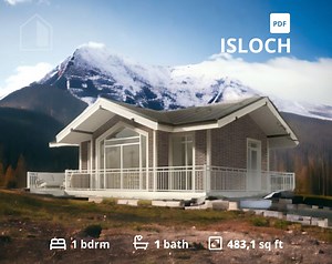 500 Sq Ft Tiny House Plans: 1 Bedroom ADU Cottage (PDF CAD Download) - Etsy