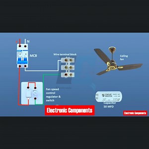 9.1K views · 60 reactions | Ceiling Fan Wiring Connection Diagram | 퐄퐥퐞퐜퐭퐫퐨퐧퐢퐜 퐂퐨퐦퐩퐨퐧퐞퐧퐭퐬 | Facebook