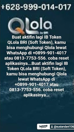 Cara Reaktivasi qlola ib token