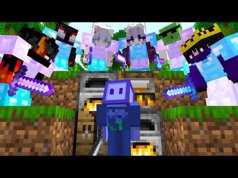 Minecraft Speedrunner VS 6 Hunters REMATCH