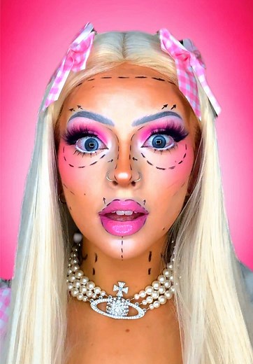 Barbie Girl Makeup Transformation Tutorial