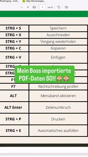 Musstest du schon mal eine PDF in Excel importieren?😅👩‍💻👨‍💻 #excel #exceltipps #excelprofis #exceltutorial | Excel.Profis