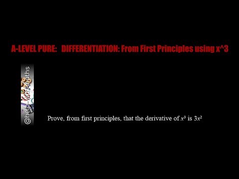 Differentiation of x^3 from First Principles