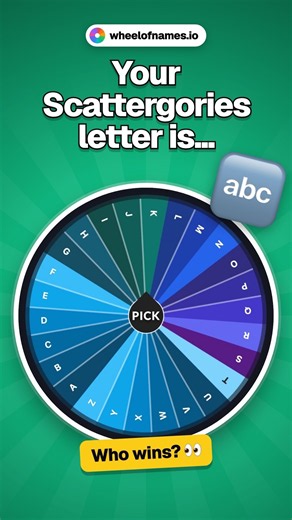 Your Scattergories letter is... 🔤 #shorts