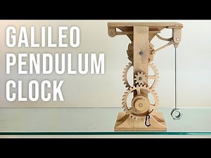Wooden Galileo Pendulum Clock