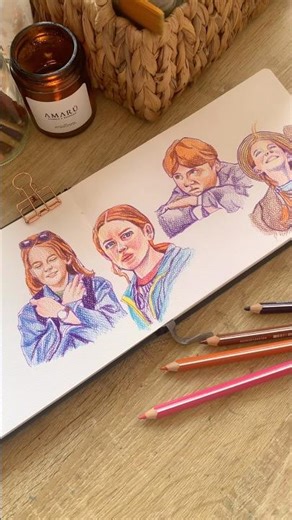 Drawing young Lindsay Lohan (The Parent Trap) with colored pencils ✏️ #art #sketch #drawing