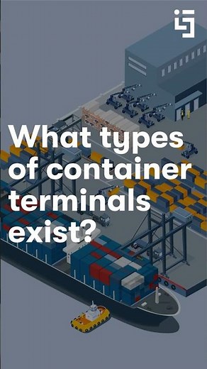 What types of container terminals exist? #containerterminal #sea #port #containership