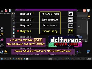 How to install Deltarune MASTER MODE V.0.9! (December 2025)