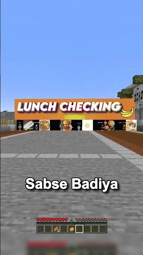 Who Brought The Best Lunch In School Minecraft #minecraft #minecraftshorts