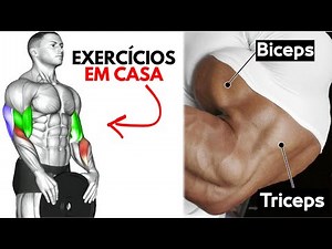 TREINO DE BÍCEPS E TRÍCEPS EM CASA