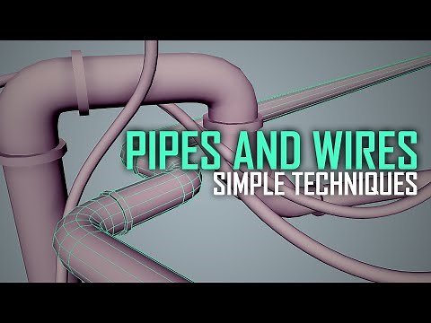 How To Model Pipes And Wires ¦ Simple Techniques [Maya]