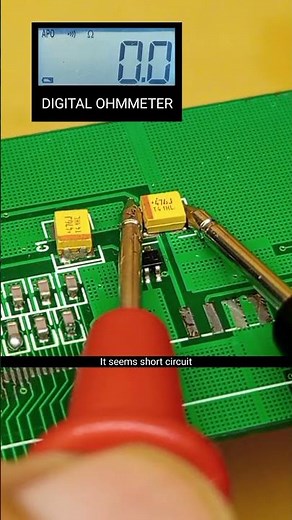 Testing a smd short-circuited tantalum capacitor
