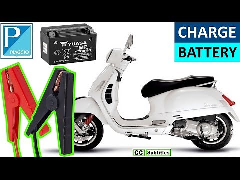 How to charge Battery on a Vespa GTS