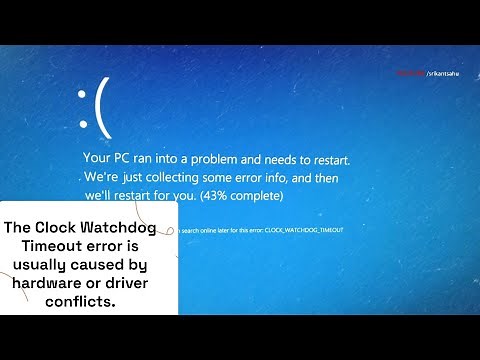 How to Fix "Clock Watchdog Timeout error" on windows 11 | Blue Screen of Death | 2024