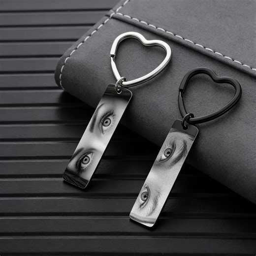 Custom Eye Photo Keychain,personalized Human Eye Keychain, I See You Heart Key Ring, Anniversary Gift,gift for Him/her, Mom Gifts - Etsy