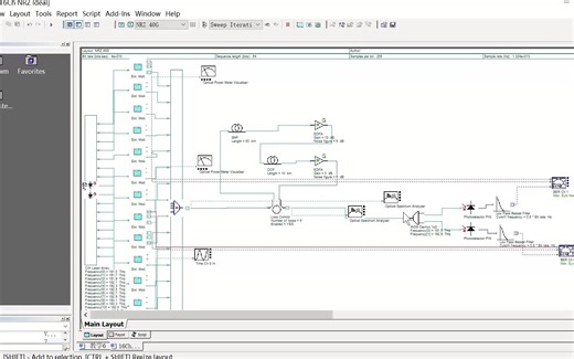 OptiSystem案例教学-16通道波分复用系统WDM