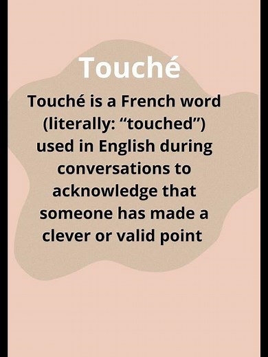 Touché — What It Really Means in English