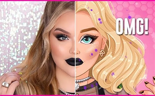 我竟然画了一个山寨游戏里的自己【NikkieTutorials】