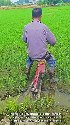 Rice Land Irrigation: Making Water Trench Using Mini Trench Cultivator