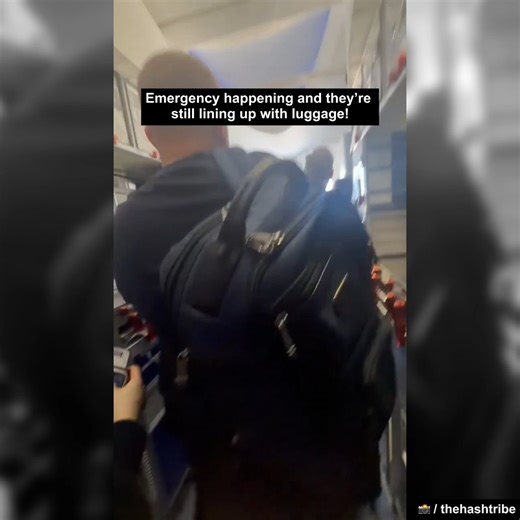 Today at LAX, a United 787 experienced an emergency landing after a bird strike damaged one of its engines. Upon touchdown, the aircraft deployed its emergency slides for passenger evacuation. A passenger’s POV captures the tense moments as travelers descend the slides. Remarkably, all the passengers are seen carrying bags and personal items while queuing to exit, despite safety protocols advising otherwise. 📸 / thehashtribe on X (Twitter) | Aviation Journal