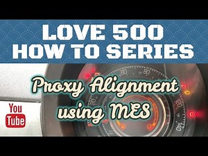 Proxy Alignment using MultiECUScan MES Software on a Fiat 500 or Abarth - Love 500 How To Series