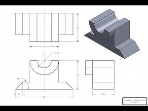 SolidWorks Education Detailed Drawing Exercises Tutorial 01