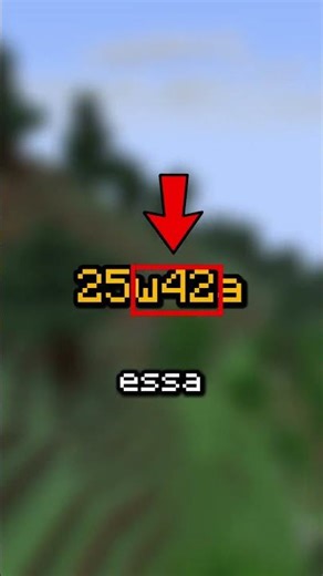 A snapshot mais atrasada do Minecraft! #minecraft #shorts