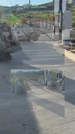 Loop saw cutting to prep for sensor installation at a new car wash in Woodcrest. Precise diagonal cuts done right 💯 #snowconcretecutting #flatsawing #concrete #carwash