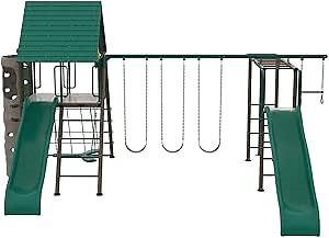 Lifetime Big Stuff Deluxe Swing Set Playset, Earthtone