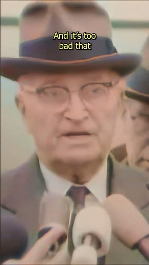 Truman on the JFK Assassination 1963 Colorized | #daily #history #shorts
