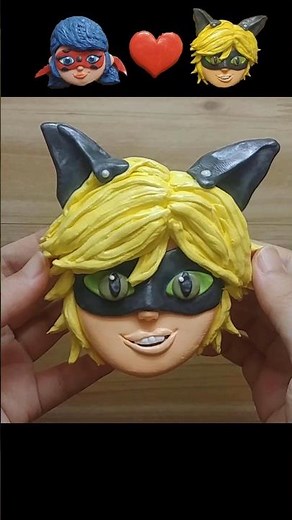 reverse Miraculous Ladybug and Cat Noir claycracking 미라큘러스 레이디버그 블랙캣 점토부수기 역재생 #miraculous #ladybug