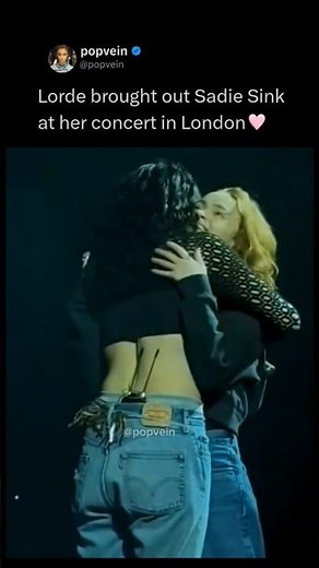 Lorde brought out Sadie Sink at her concert in London 🩷