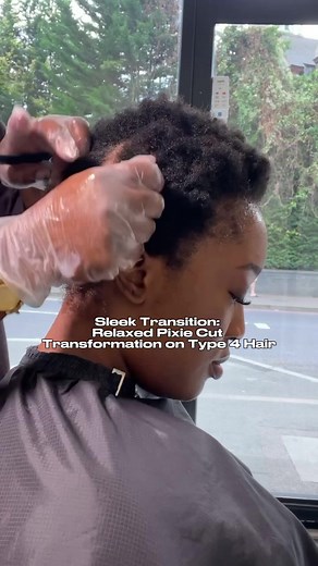 Transforming Natural Coils Into a Relaxed Pixie Cut