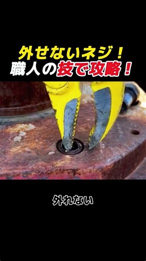 外せないネジ！ 職人の技で攻略！ #ネジ外し #工具 #職人技 #修理 #diy
