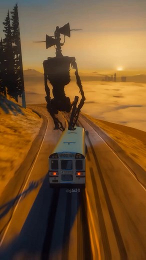 Sirenhead Drifting a Schoolbus in GTA 5 | Epic Drift Stunt