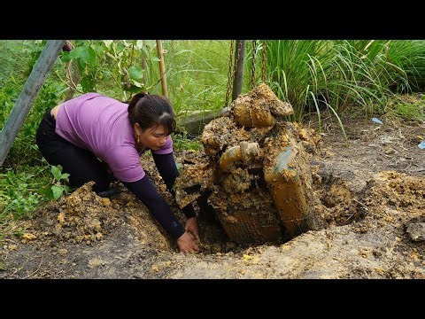 Girl Successfully Repaired A Rusty DIESEL Engine Buried Underground For 36 Years