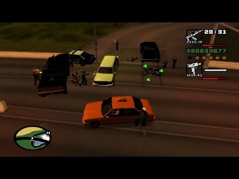 GTA San Andreas: 2 Player Mode Police Chase & Rampage (PS2)