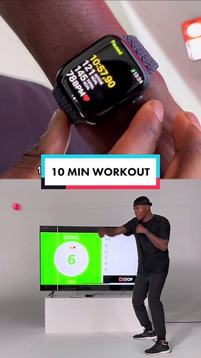 10 minute Boxbollen workout • 150 calories on the Apple Watch 🔥 #boxbollen #workout #theboxball #boxball #app #handeyecoordination #game #cardio