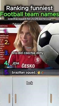 Raking funniest Football team names #fifa #soccer #football #squad #fairs