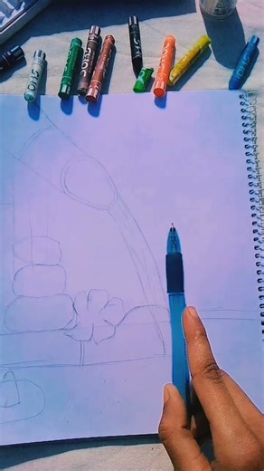 Oil pastel drawing #youtube #viral #trending
